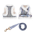 Tweed Fleece No-Pull Dog Harness and Leash Set for Small Dogs