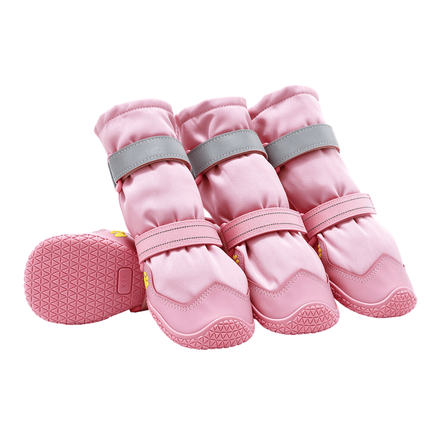 Waterproof Dog Rain Boots, Anti-Slip Fleece-Lined Dog Shoes – Fluffy Me